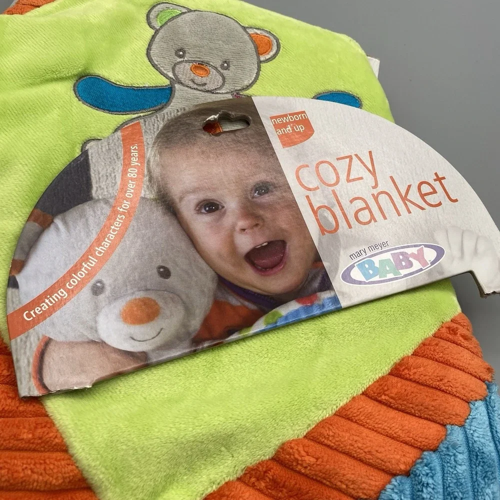 Mary Meyer Baby CONFETTI COZY Blanket Security Lovey Bear‎ Puppy